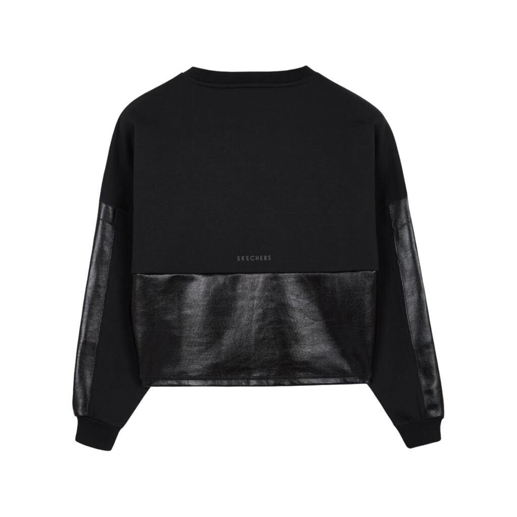 Skechers S231134 W 2xı-Lock Foil Sweatshirt Siyah - 4