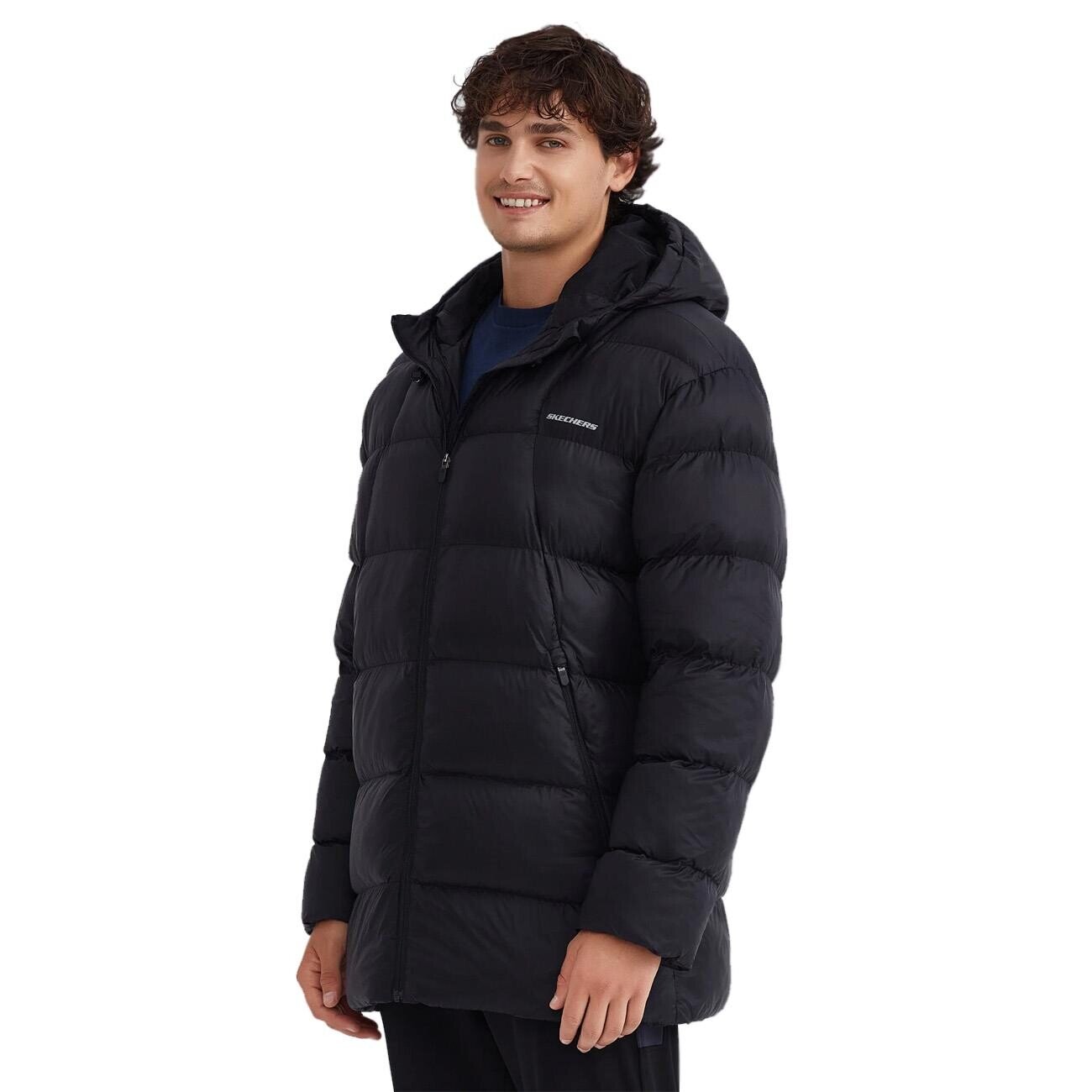 Skechers S232031 M Outerwear Padded Ceket Siyah - 3