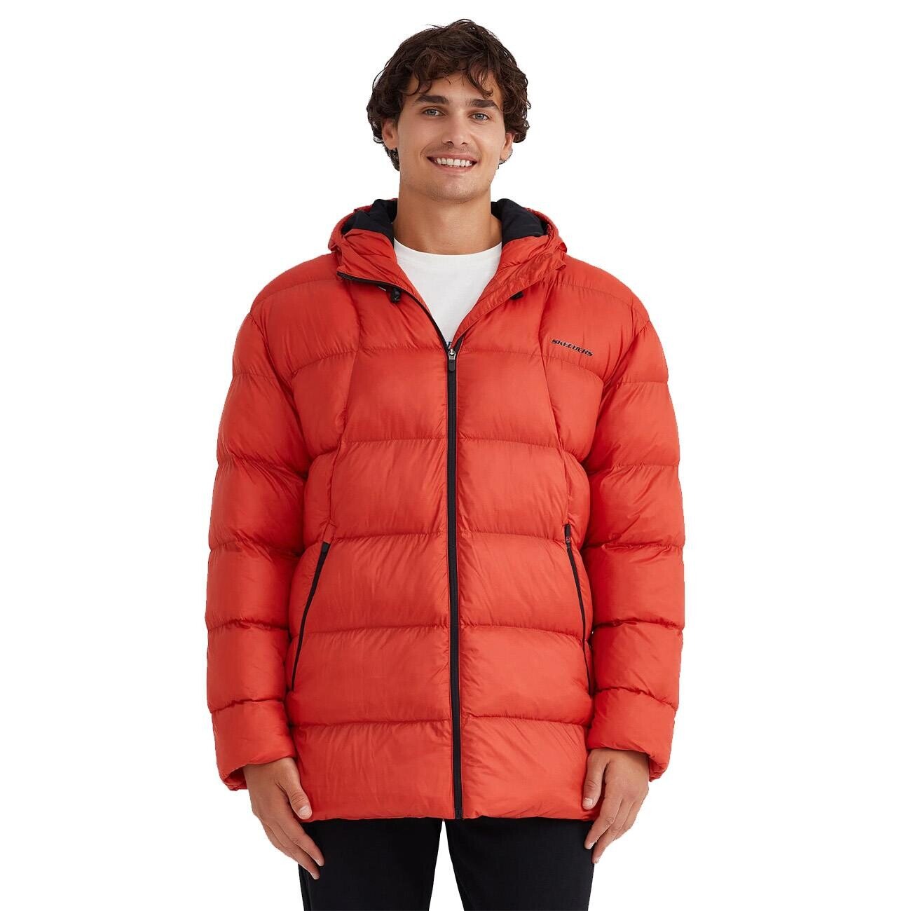 Skechers S232031 M Outerwear Padded Ceket Turuncu - 1