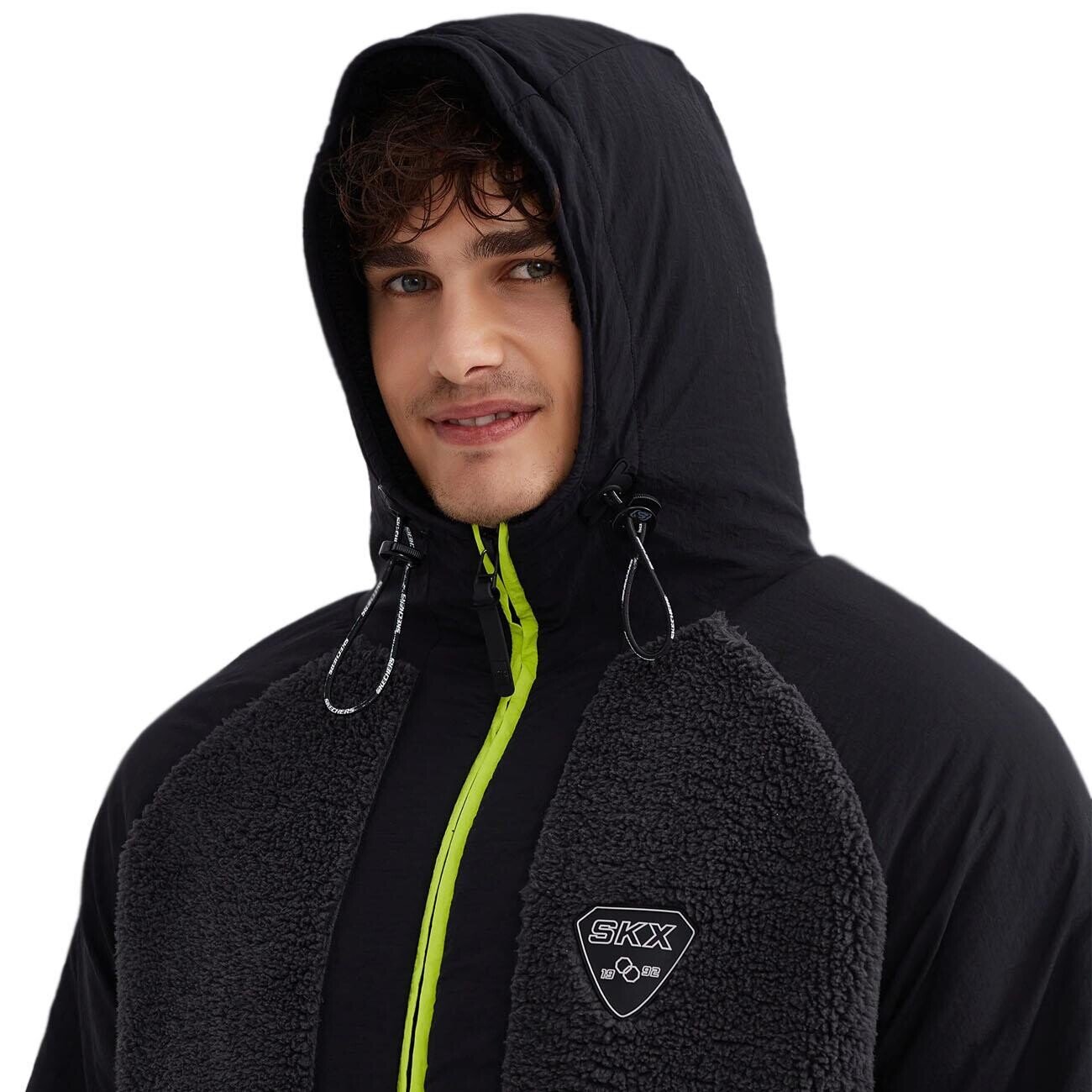 Skechers S232310 M Outdoor Fleece Full Zip Sherpa Siyah - 3