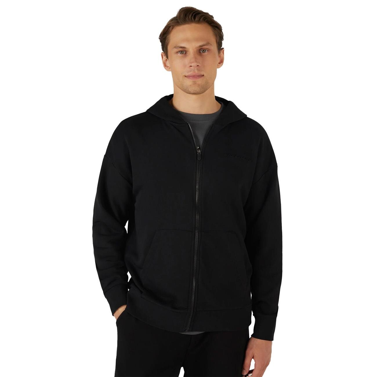 Skechers S242112 M Essential Full Zip Hoodie Eşofman Üstü Siyah - 3