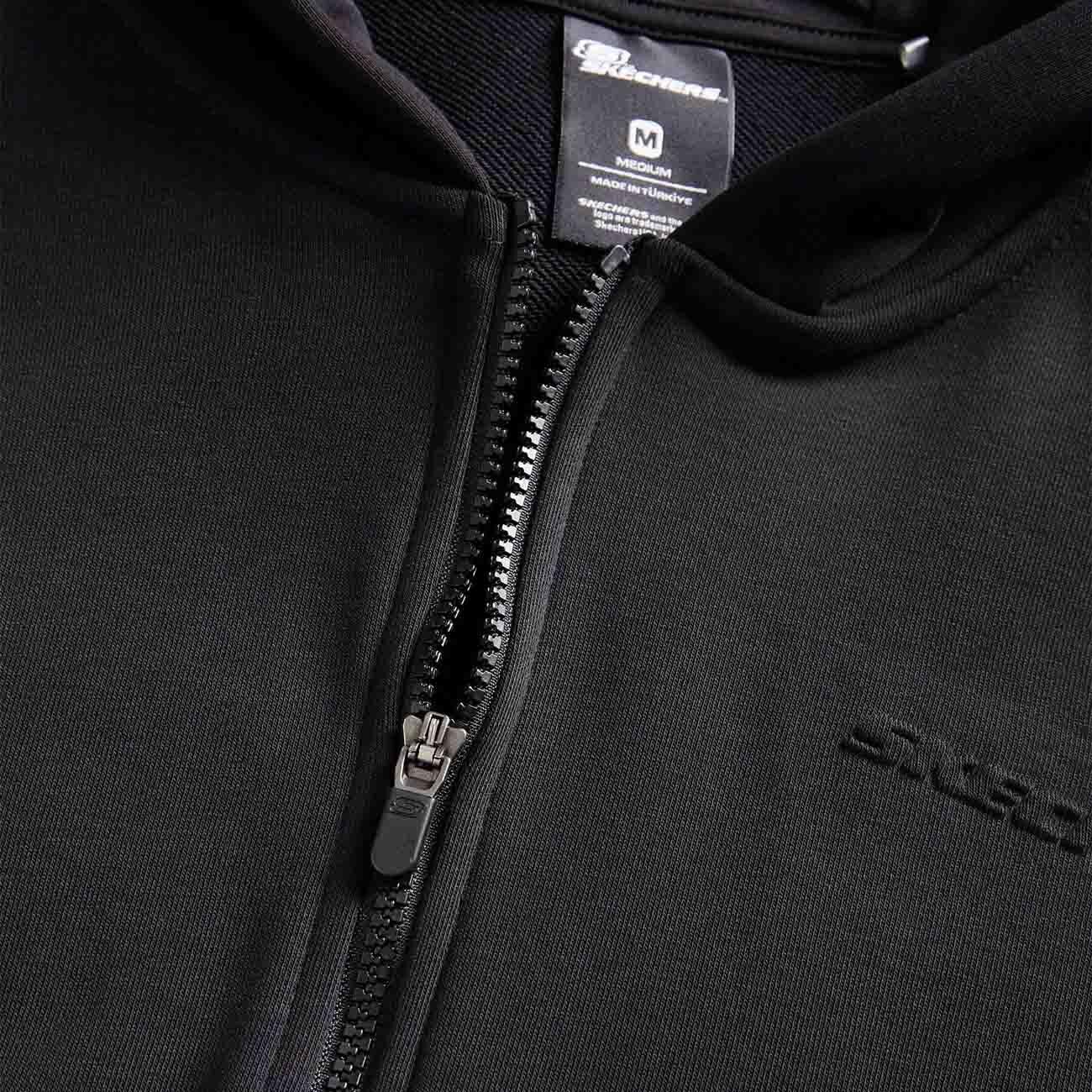 Skechers S242112 M Essential Full Zip Hoodie Eşofman Üstü Siyah - 4