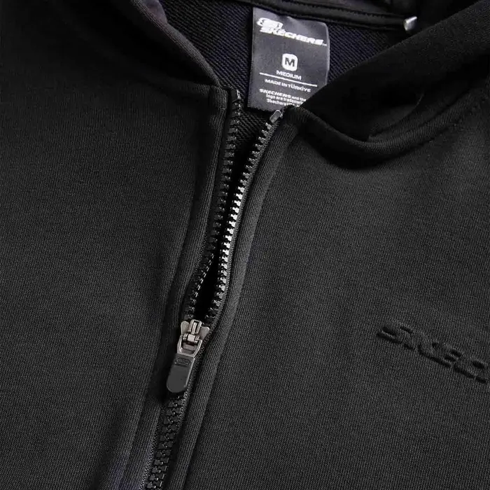 Skechers S242112 M Essential Full Zip Hoodie Eşofman Üstü Siyah - 4