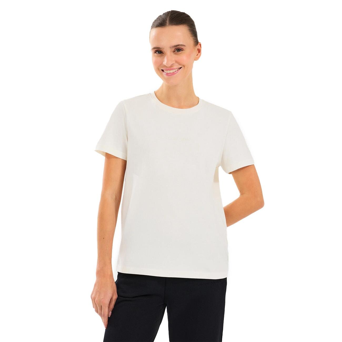 Skechers S2510029 W Essential Crewneck Tişört Kırık Beyaz - 2