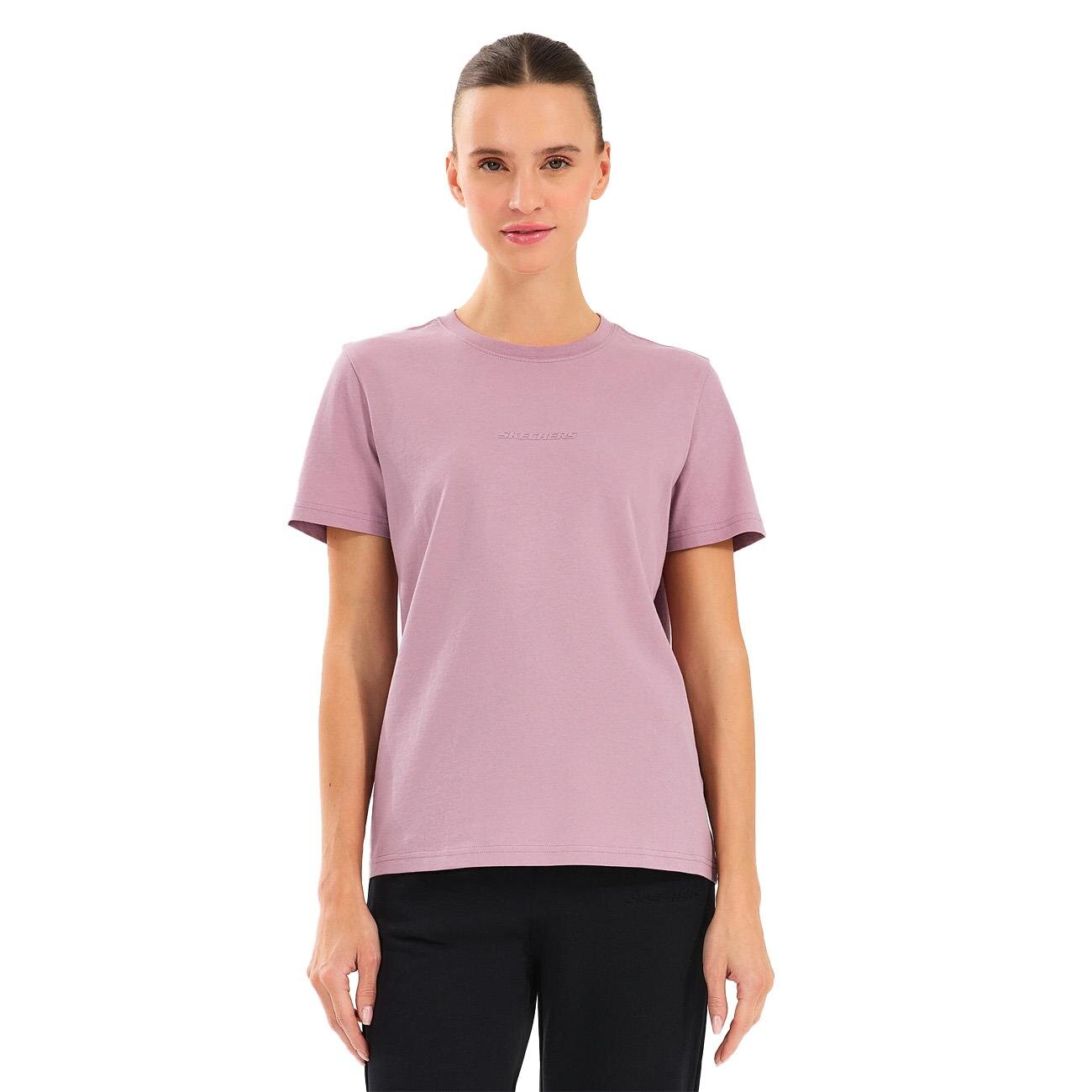 Skechers S2510029 W Essential Crewneck Tişört Pembe - 1