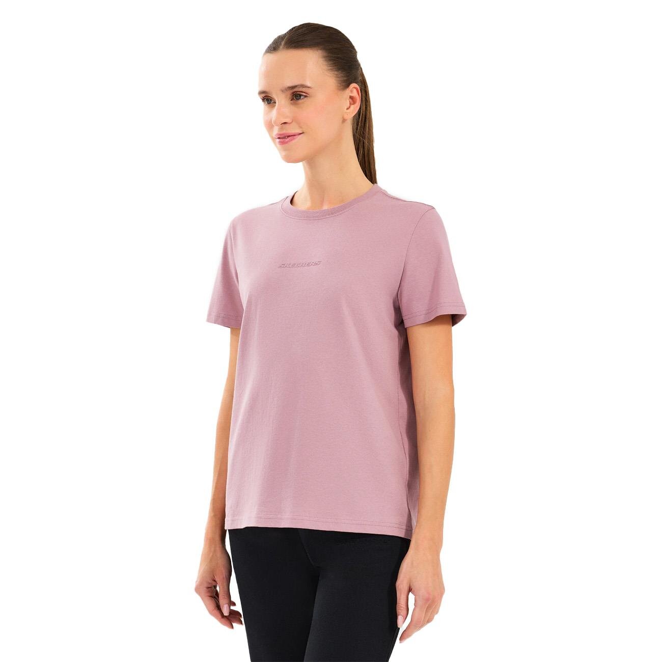 Skechers S2510029 W Essential Crewneck Tişört Pembe - 2