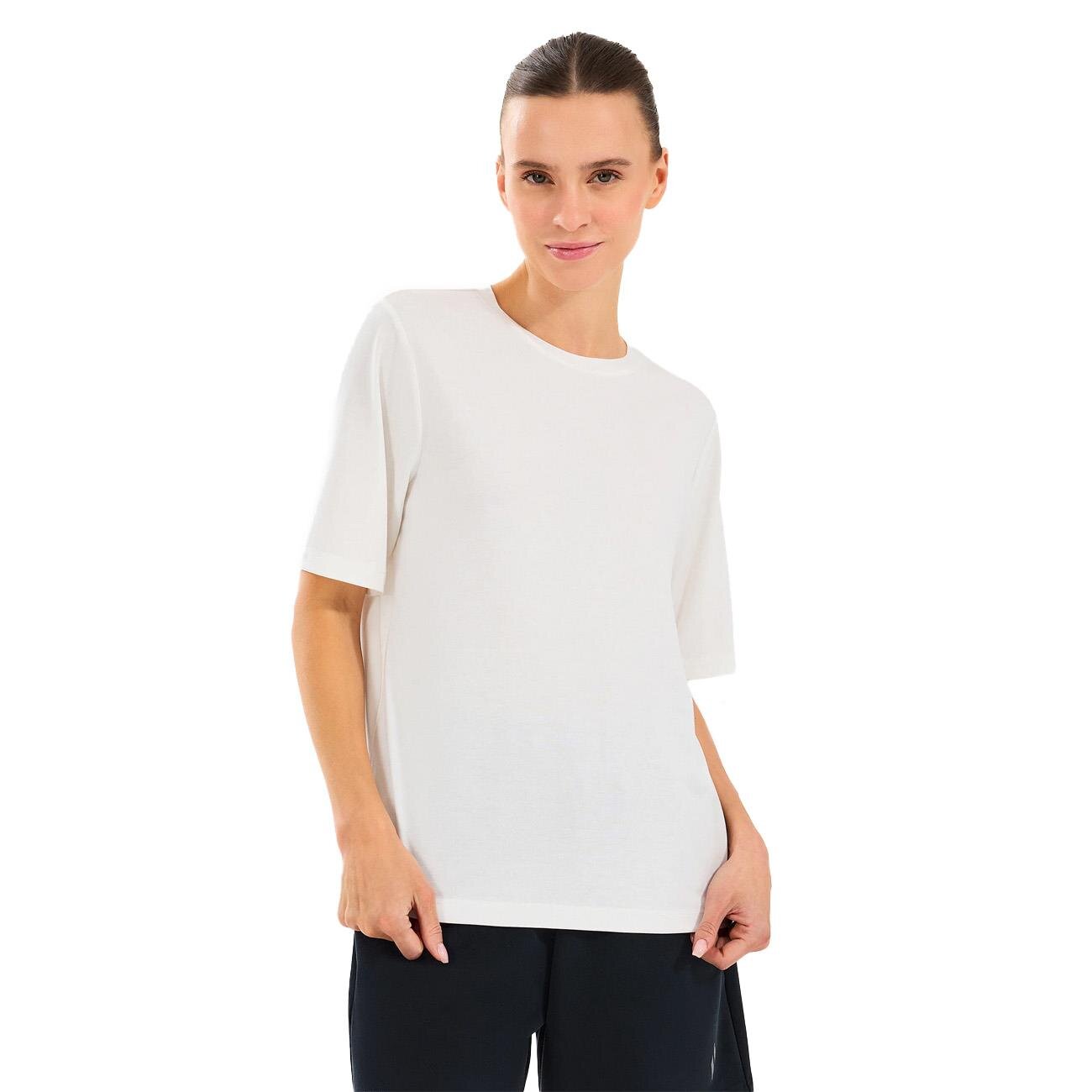 Skechers S2510327 W Lounge Regular Crew Nec Tişört Kırık Beyaz - 1