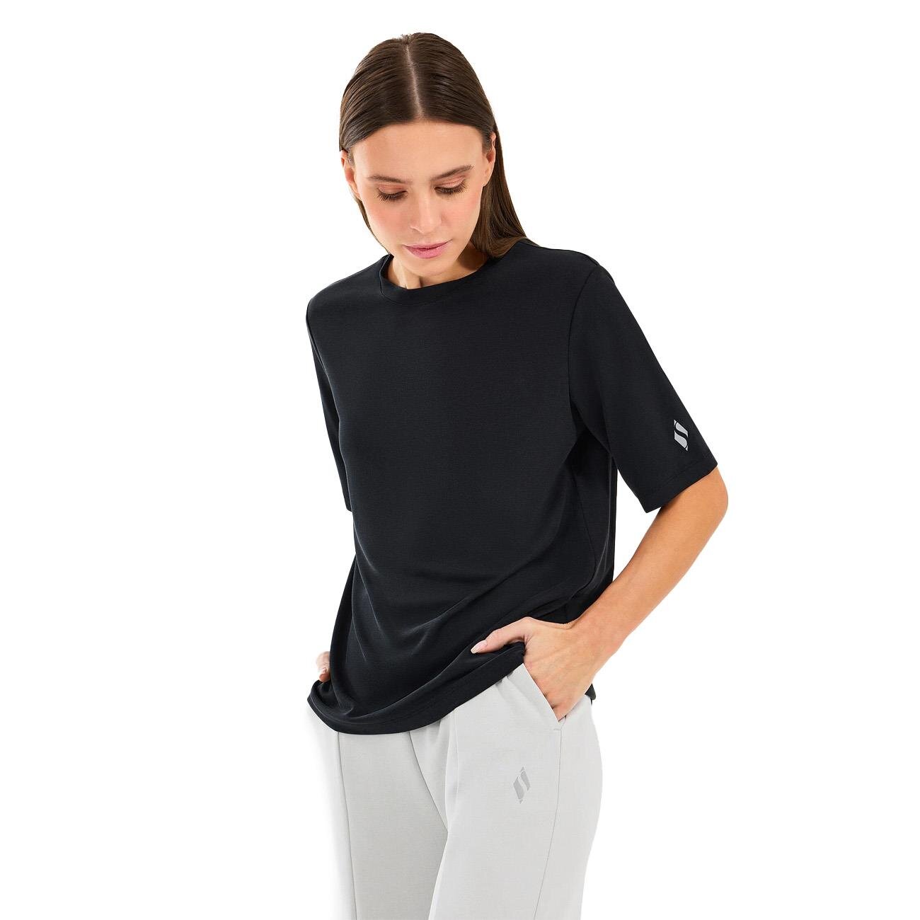 Skechers S2510327 W Lounge Regular Crew Nec Tişört Siyah - 2