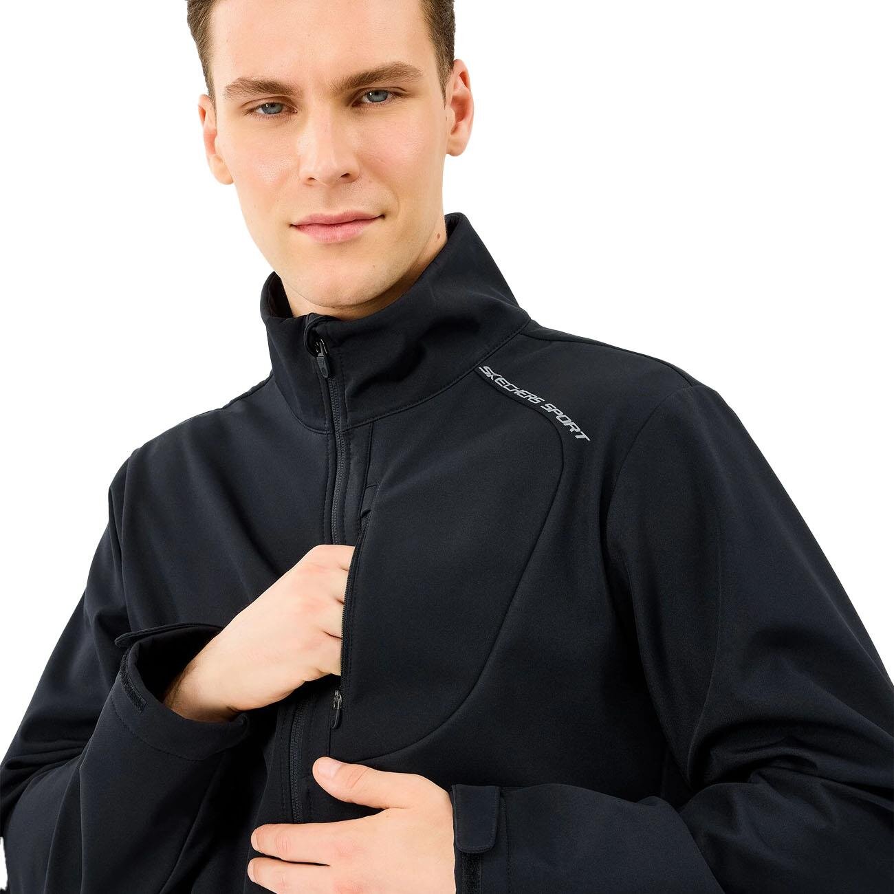 Skechers S2520132 M Softshell Basic Ceket Siyah - 3