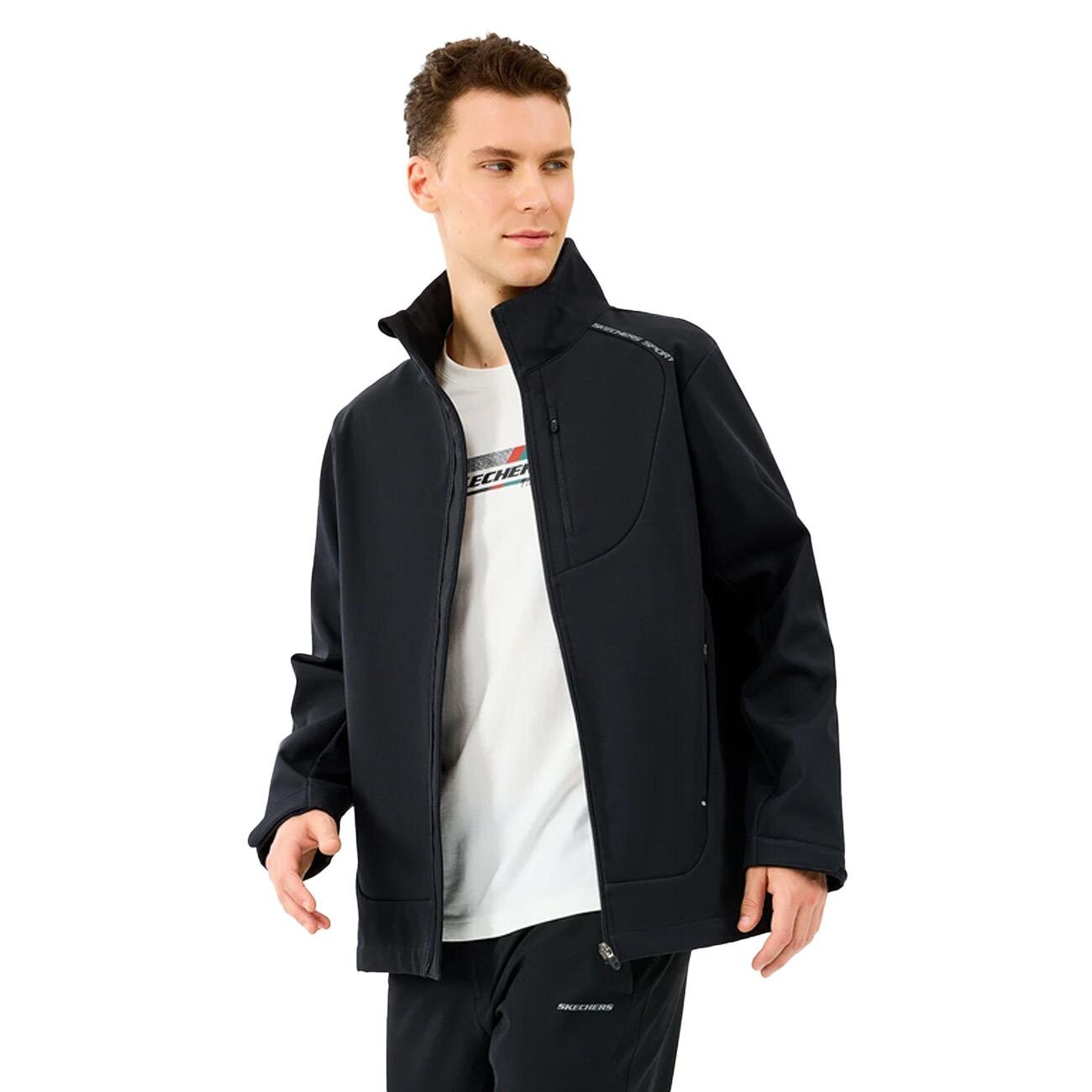 Skechers S2520132 M Softshell Basic Ceket Siyah - 4