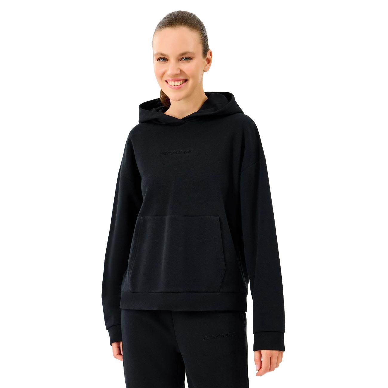 Skechers S2610013 W Essential Hoodie Sweatshirt Siyah - 3