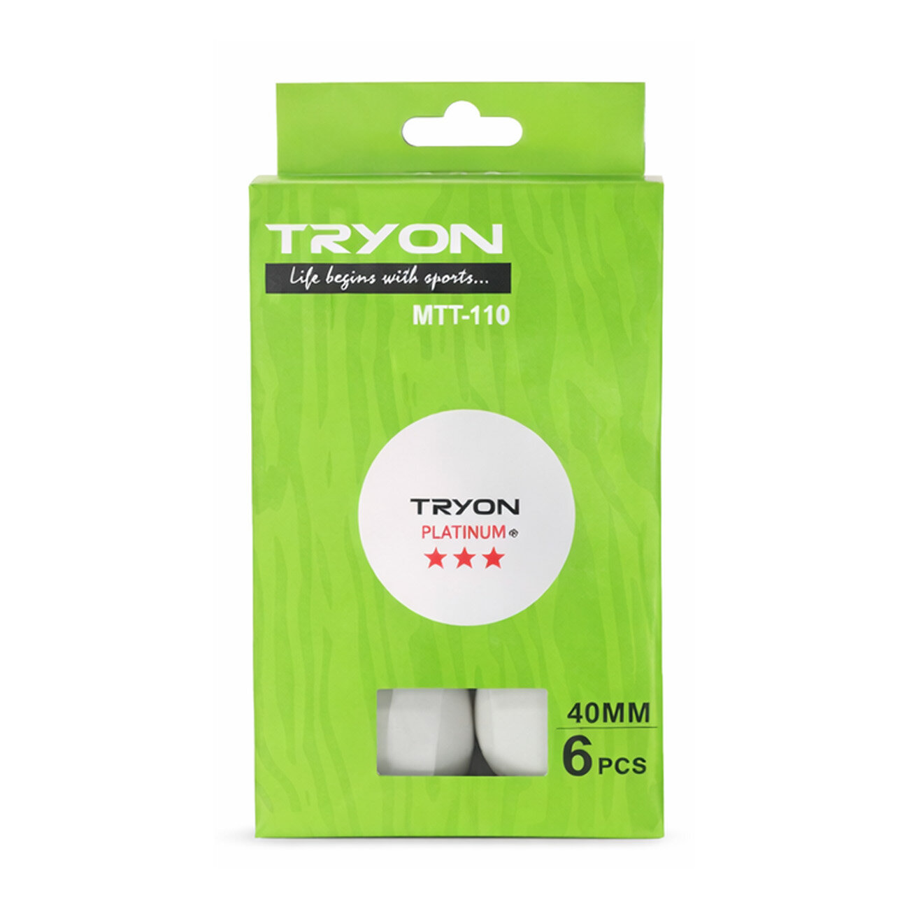 Tryon Mtt110 Masa Tenis Topu 6 lı STD - 1