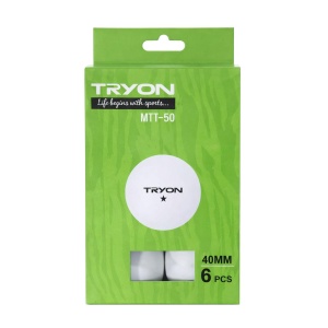 Tryon Mtt50 Masa Tenis Topu 6 lı 1 Yıldız Beyaz - Tryon