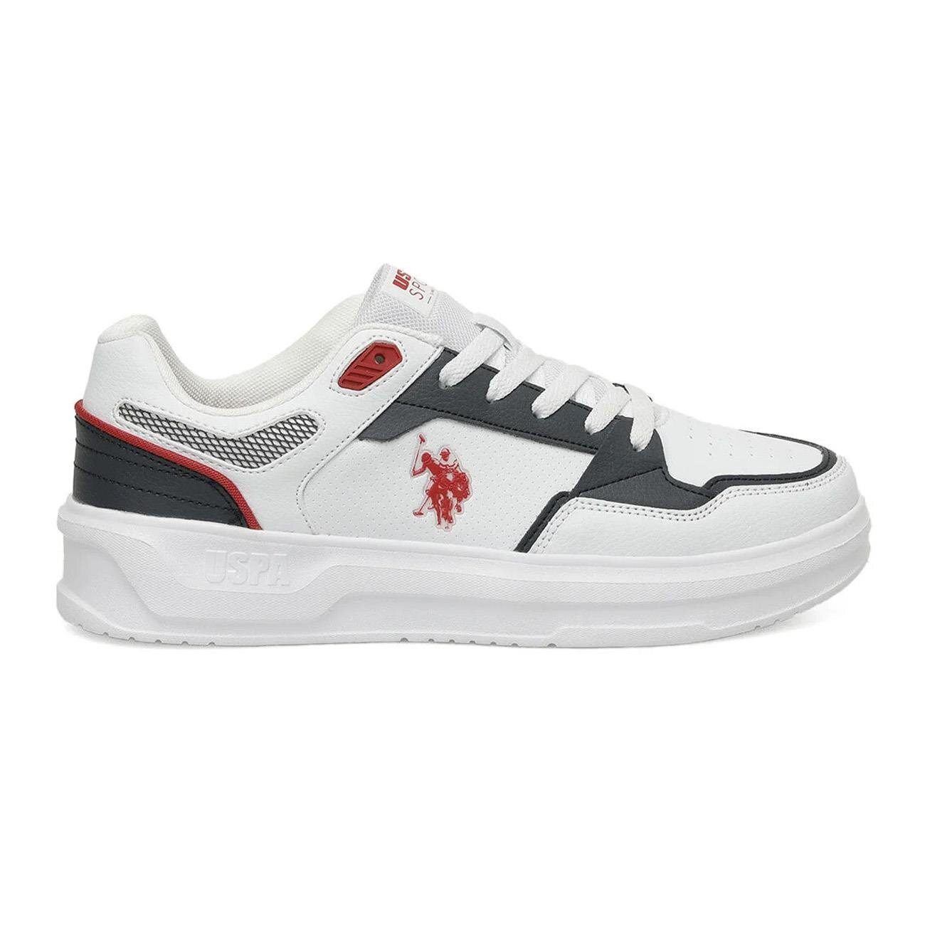 U.S. Polo Assn. Alucard Spor Ayakkabı Beyaz-Lacivert - 1