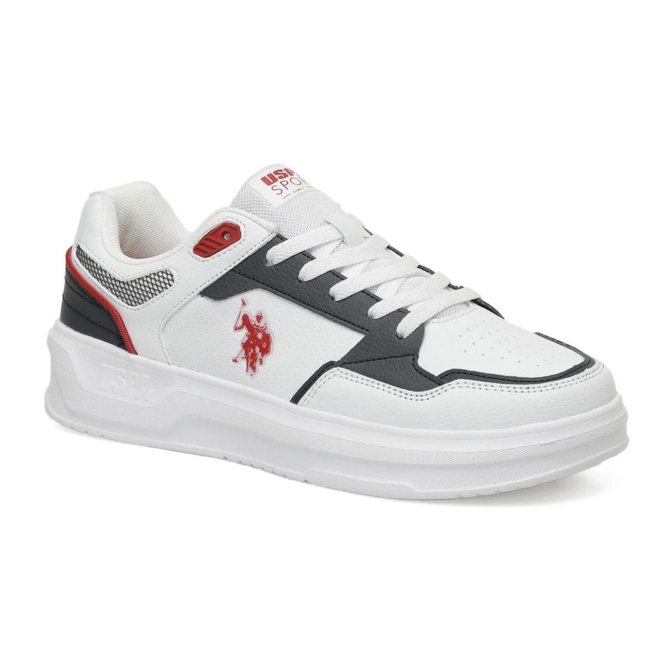 U.S. Polo Assn. Alucard Spor Ayakkabı Beyaz-Lacivert - 2
