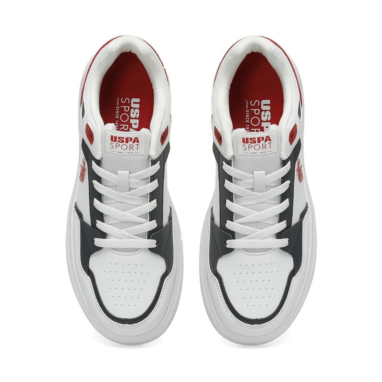 U.S. Polo Assn. Alucard Spor Ayakkabı Beyaz-Lacivert - 4