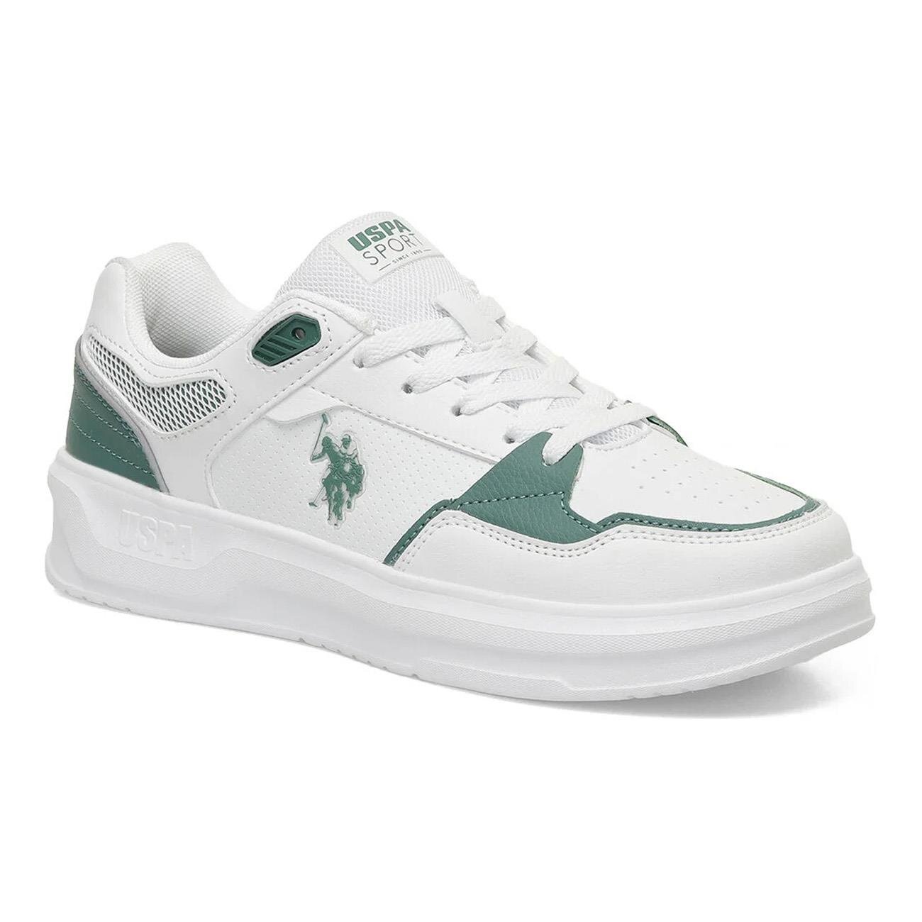 U.S. Polo Assn. Alucard Spor Ayakkabı Beyaz-Yeşil - 2