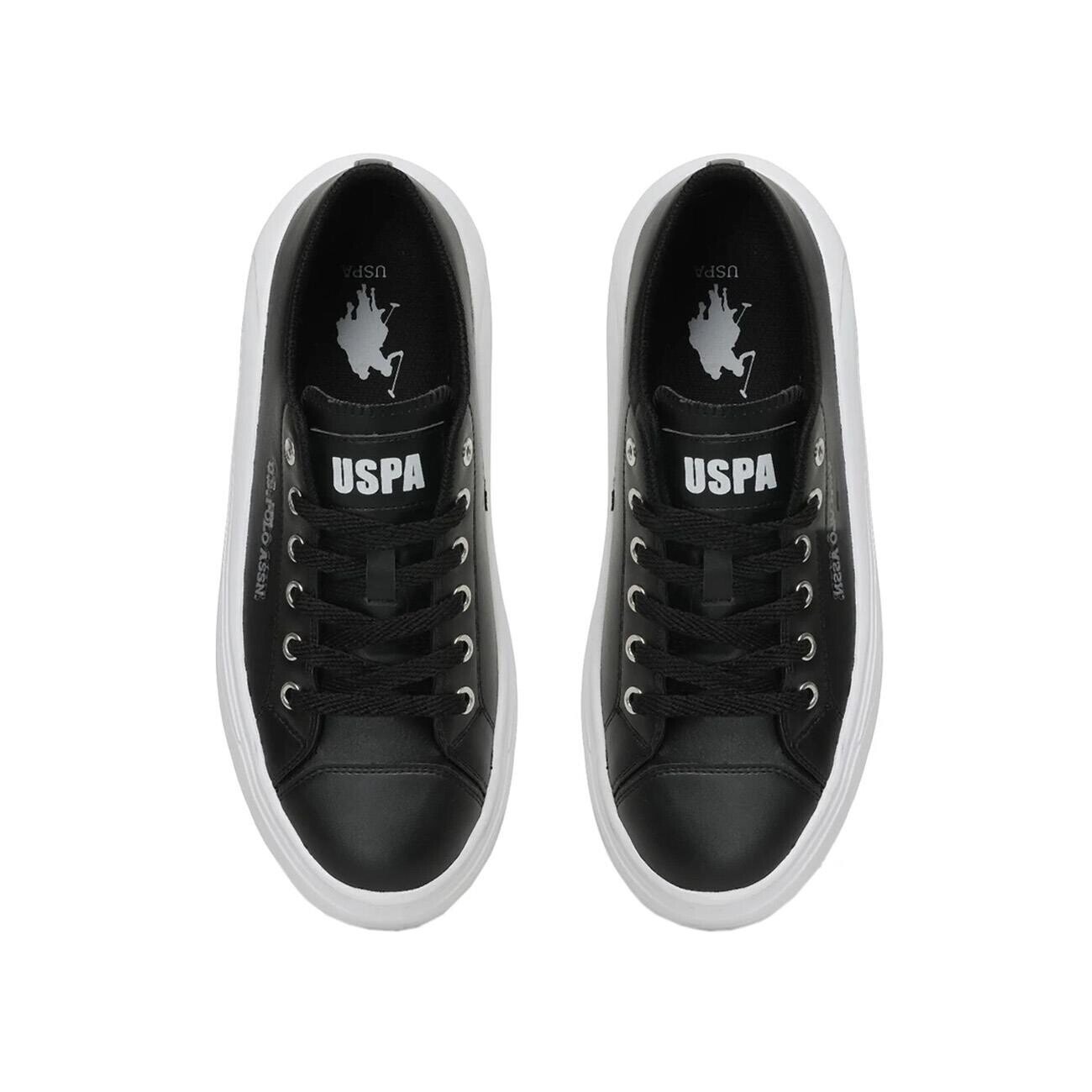 U.S. Polo Assn. Cleme Pu Spor Ayakkabı Siyah-Beyaz - 3