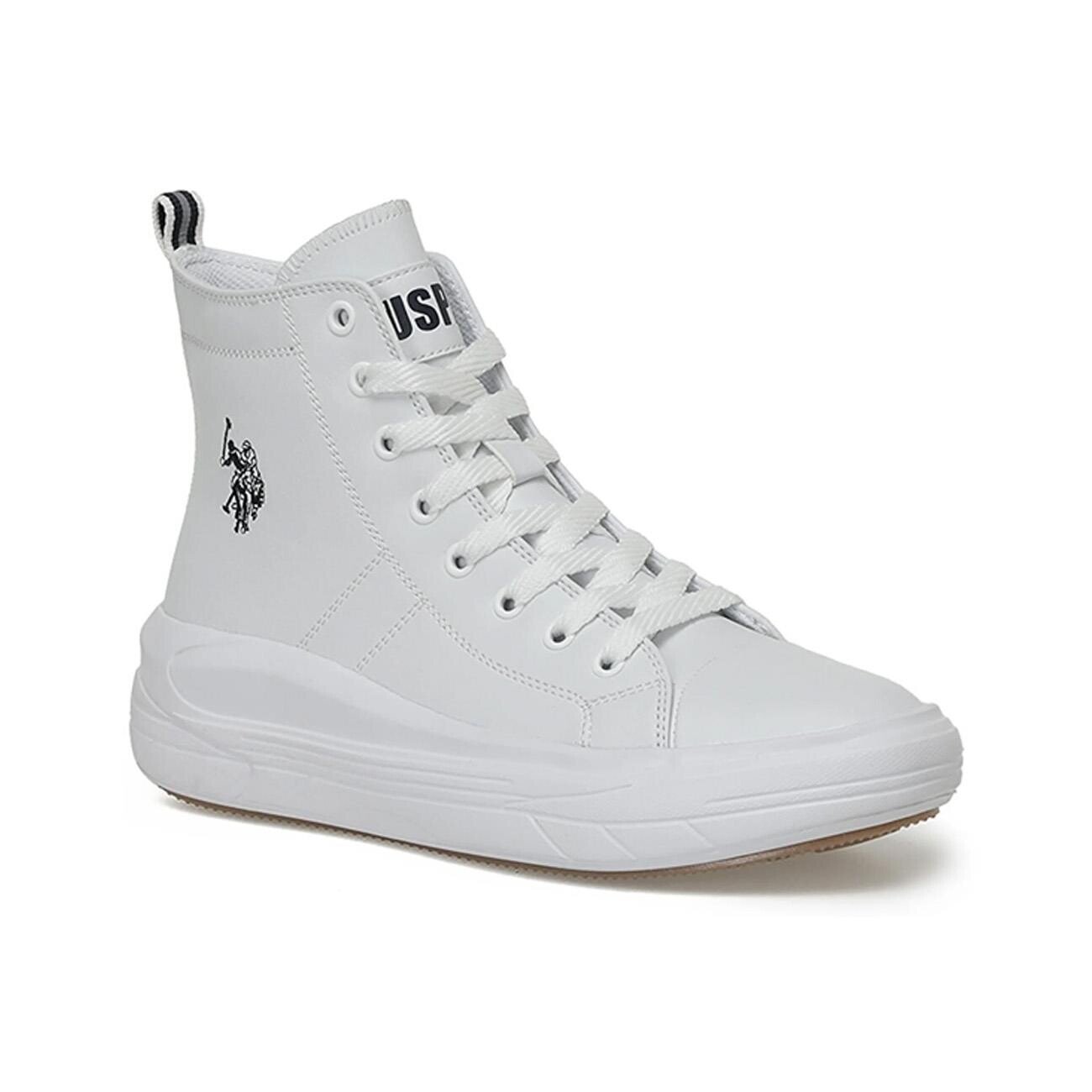 U.S. Polo Assn. Clementine Pu Spor Ayakkabı Beyaz-Lacivert - 3
