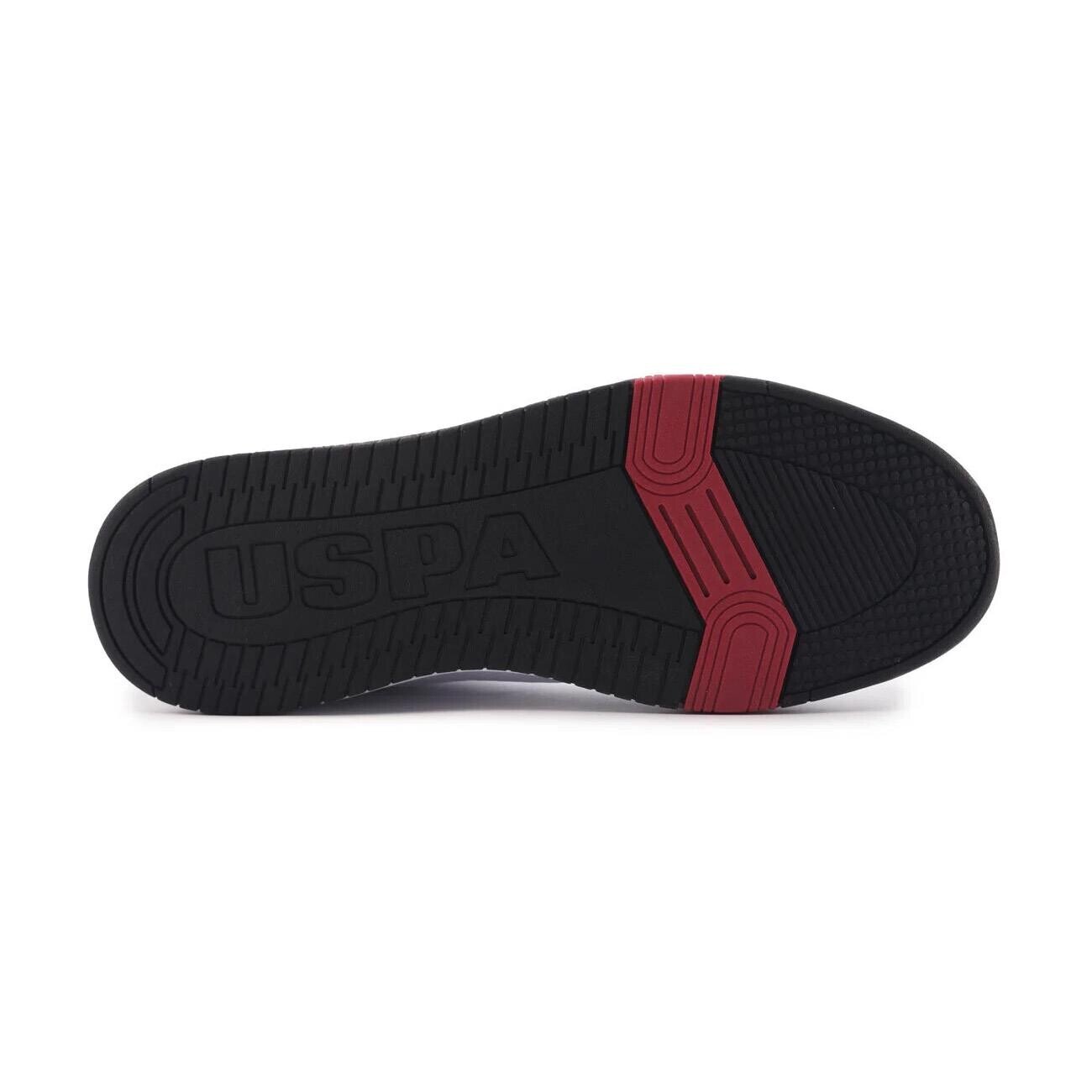 U.S. Polo Assn. Presto Hi Spor Ayakkabı Beyaz-Siyah-Kırmızı - 4