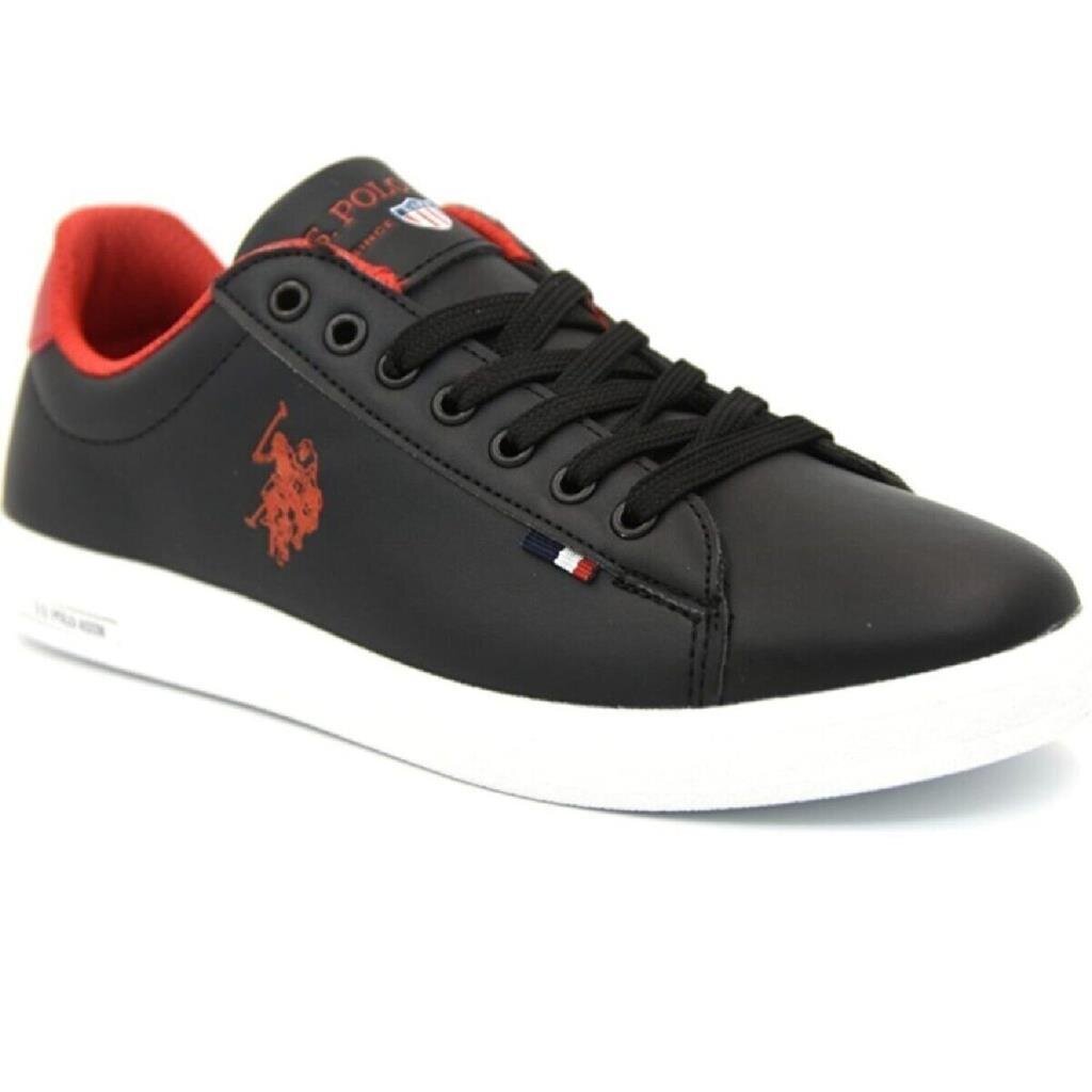 U.S Polo Franco Gsn Ayakkabı Siyah Kırmızı - 4
