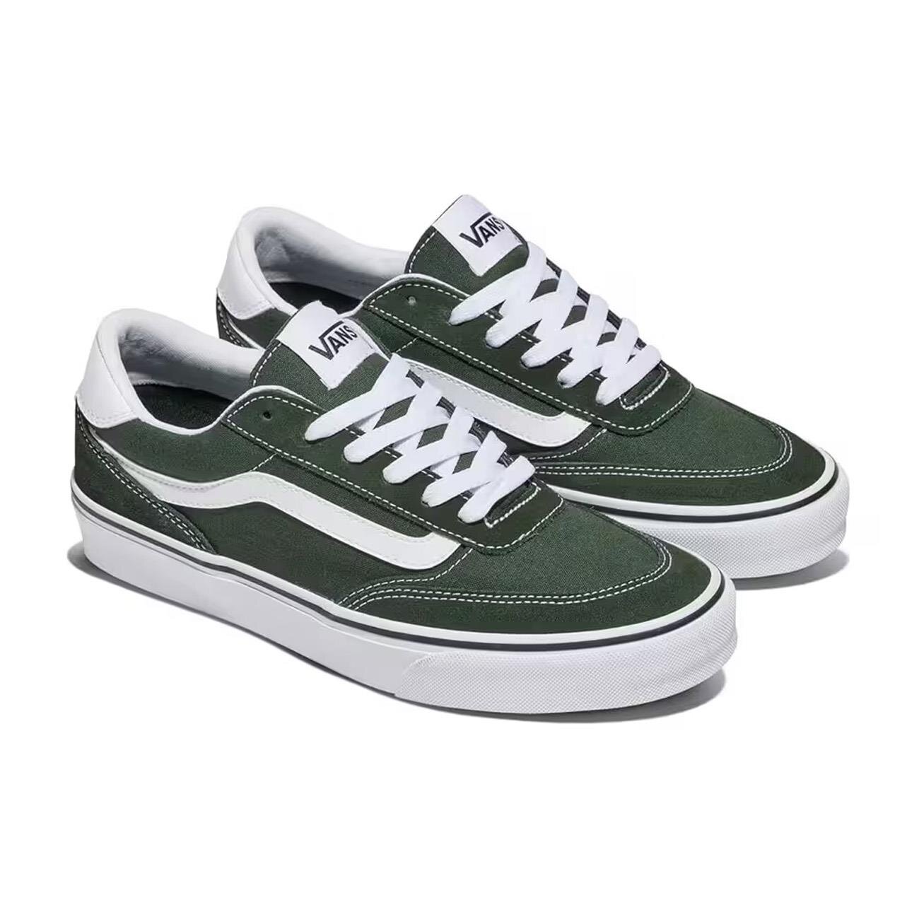 Vans Brooklyn Ls Spor Ayakkabı Haki - 2
