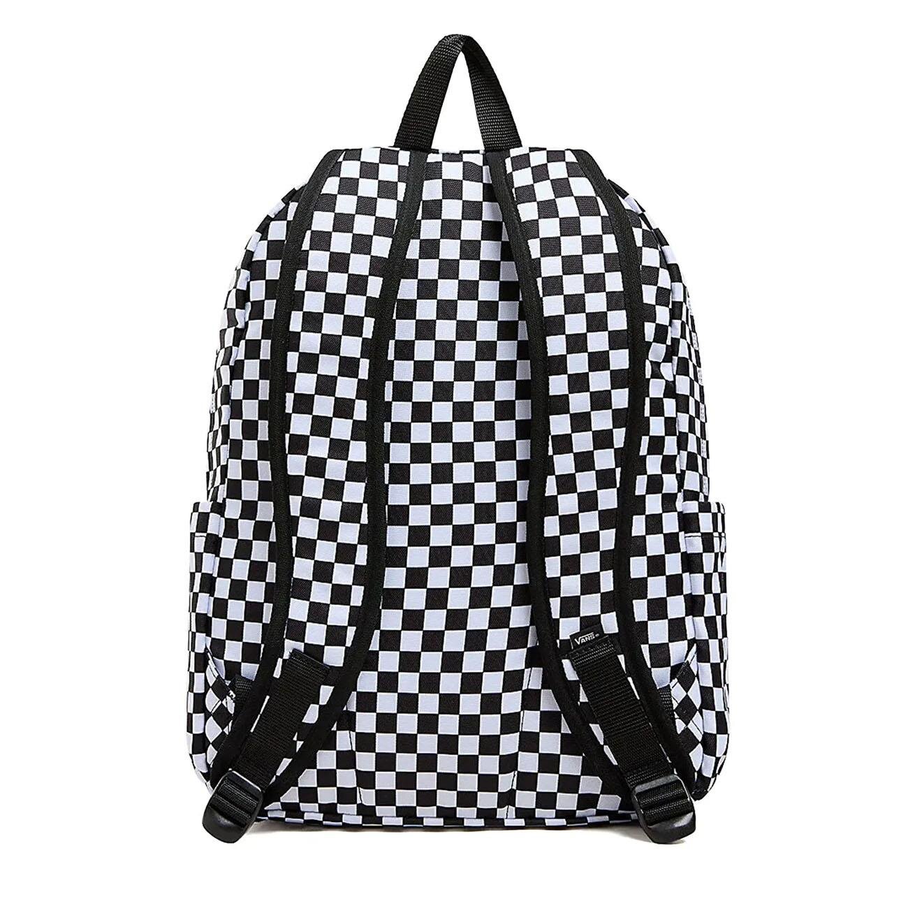 Vans Vn000h4xy281 Old Skool Check Backpack Siyah-Beyaz - 3