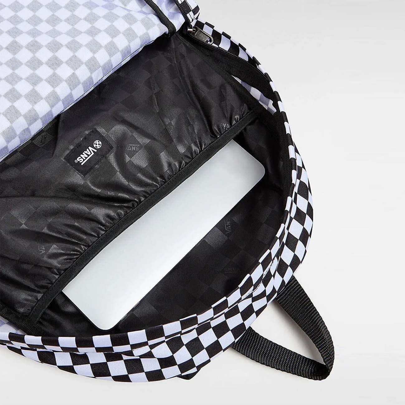 Vans Vn000h4xy281 Old Skool Check Backpack Siyah-Beyaz - 4