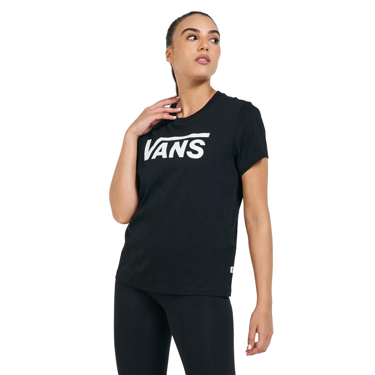 Vans Vn0a3up4blk Flying V Crew Tişört Siyah - 1