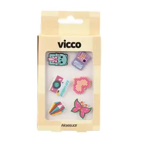 Vicco 996.A26Y.003 Diamond jibbitz Renkli - Vicco