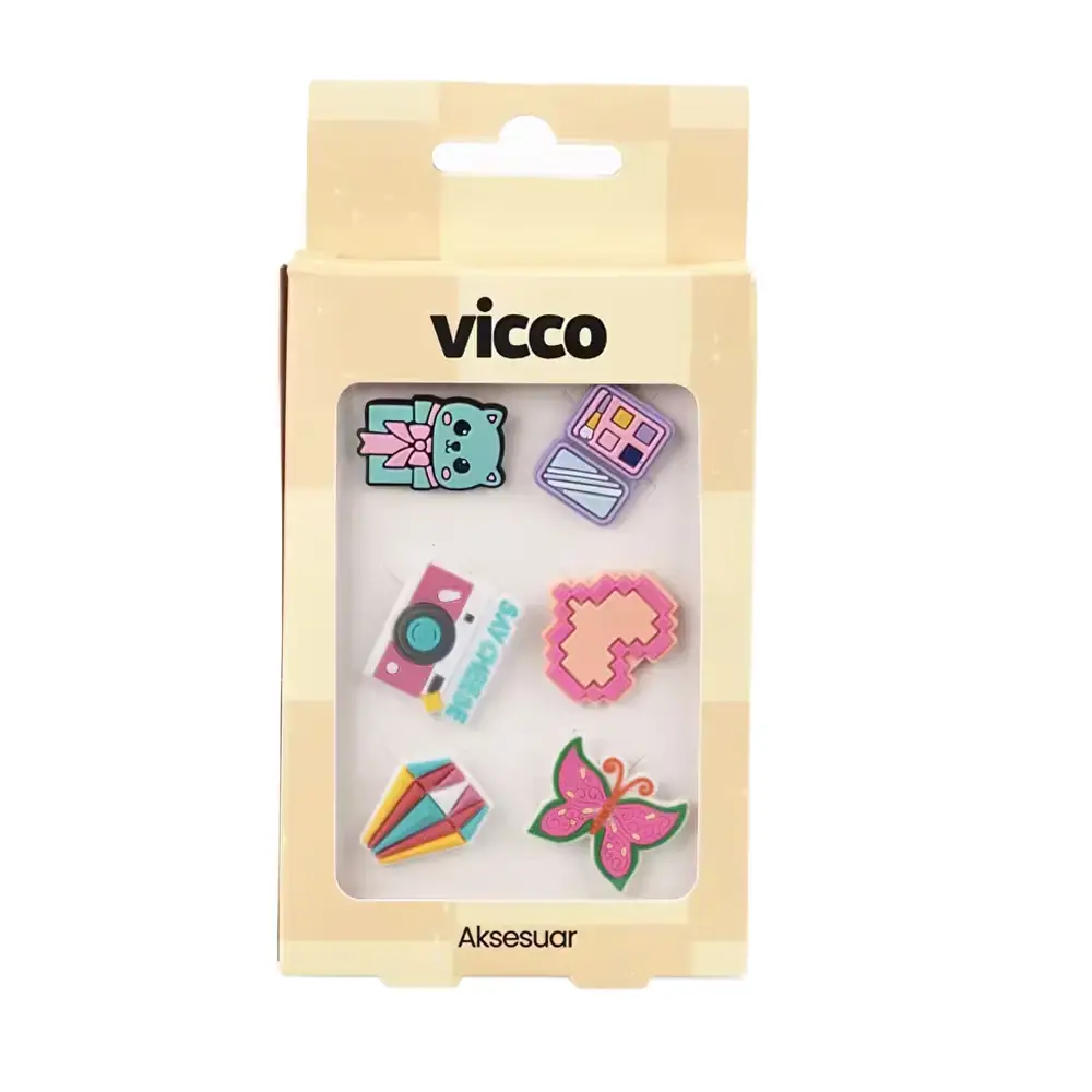 Vicco 996.A26Y.003 Diamond jibbitz Renkli - 1