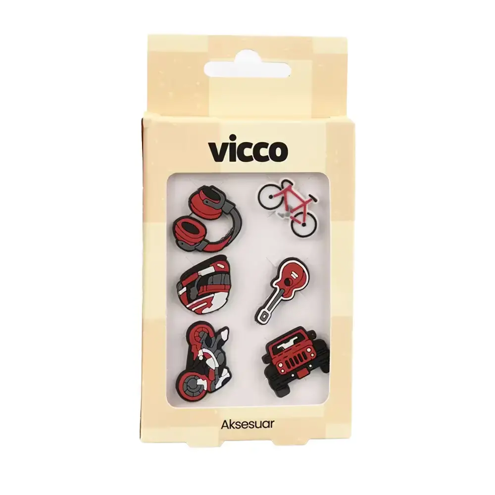 Vicco 996.A26Y.005 Race jibbitz Renkli - 1